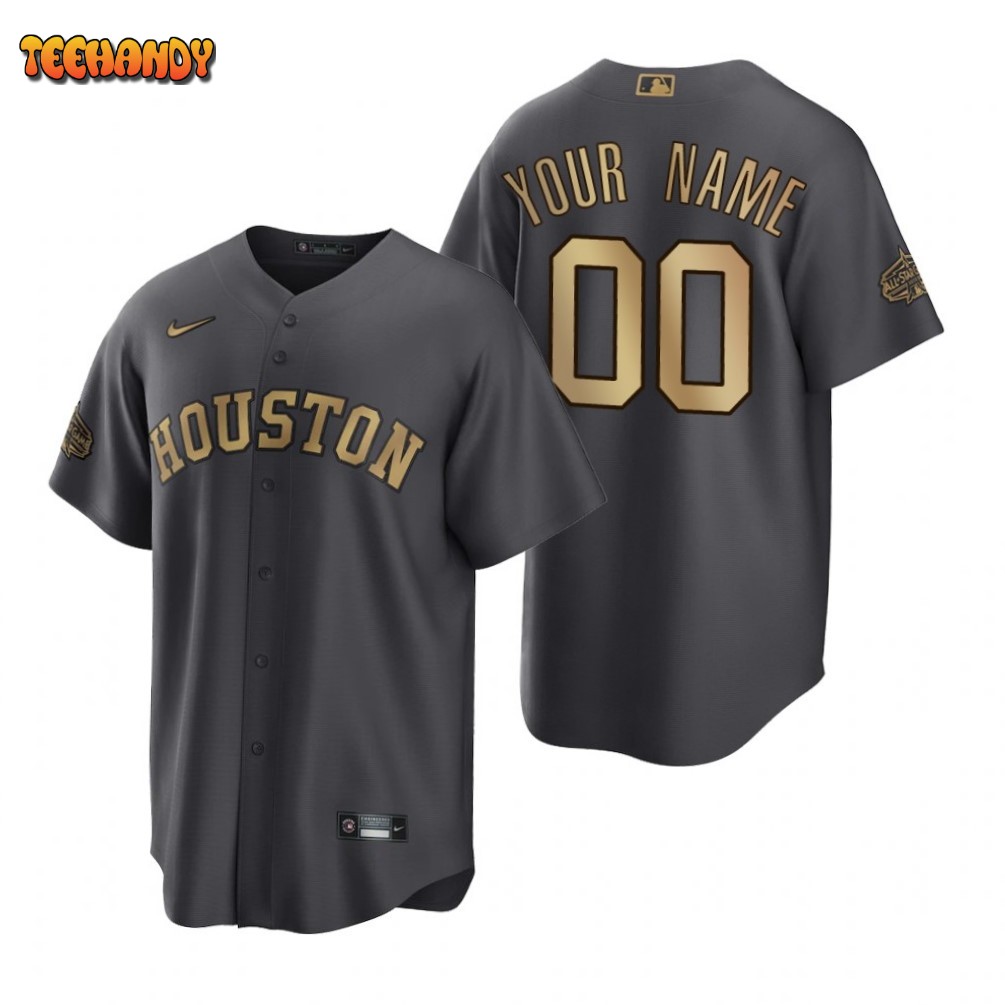 Houston Astros Custom Charcoal 2022 All-Star Game Replica Jersey