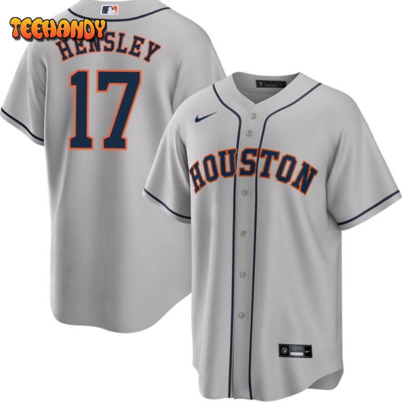 Houston Astros David Hensley Gray Road Replica Jersey