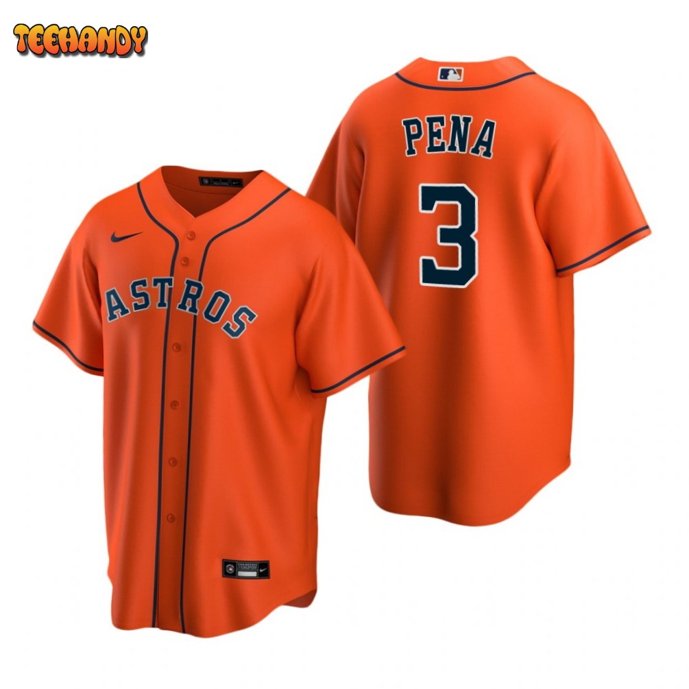 Houston Astros Jeremy Pena Orange Replica Alternate Jersey