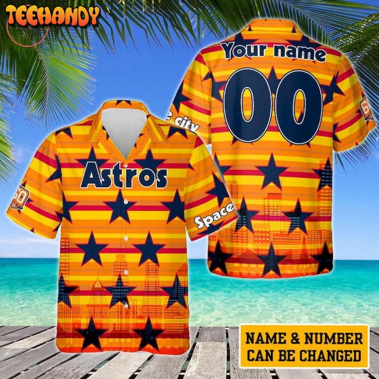 Houston Astros Space Personalized Hawaiian Shirt