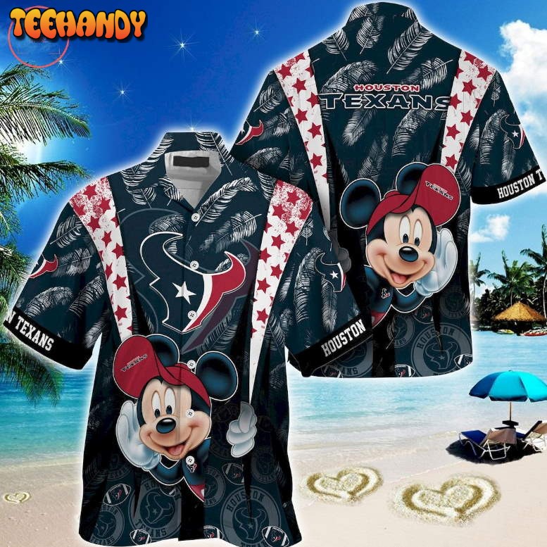 Houston Texans Mickey Mouse Hawaiian Shirt