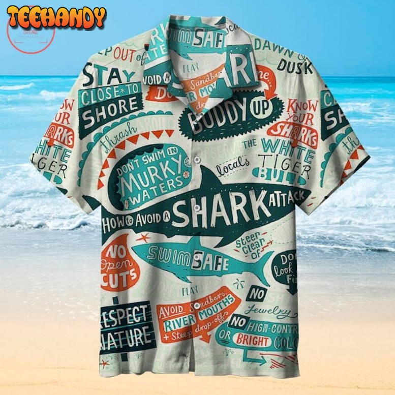 How to avoid a shark attack Hawaiian Shirt