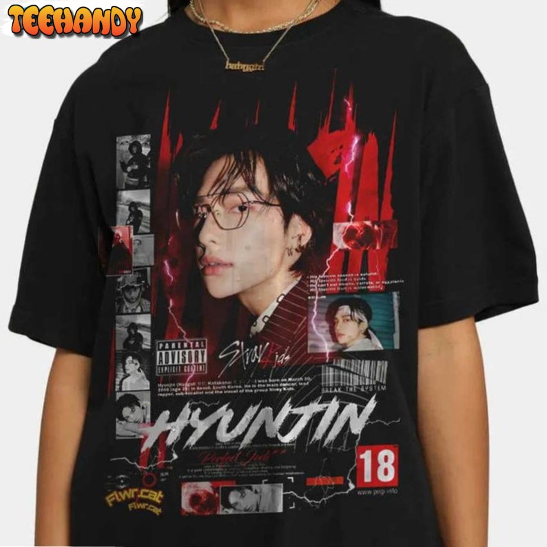 Hyunjin Stray Kids Shirt, Trendy Music Unisex T-shirt