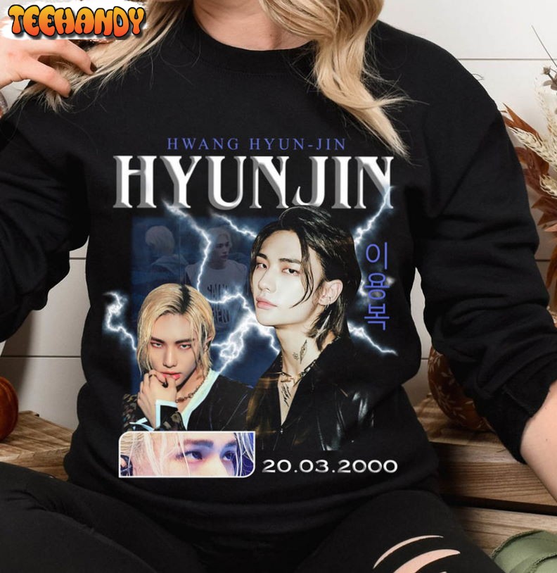 Hyunjin Vintage Shirt, Hwang Hyunjin Kpop Singer Unisex T-shirt