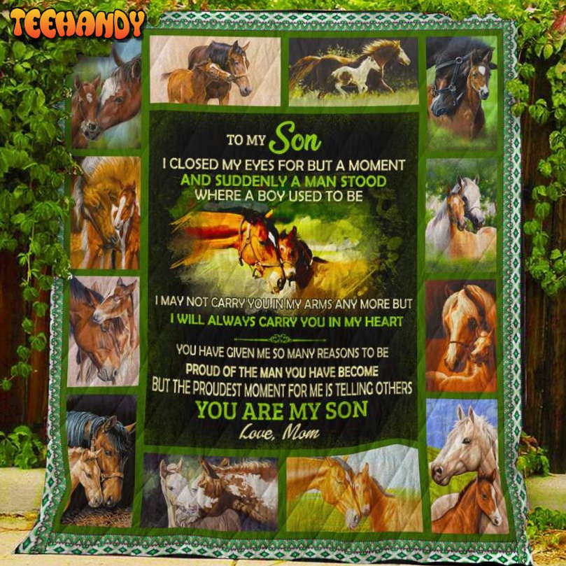 I Closed My Eyes For But Moment Btt Horse 3D Quilt Blanket