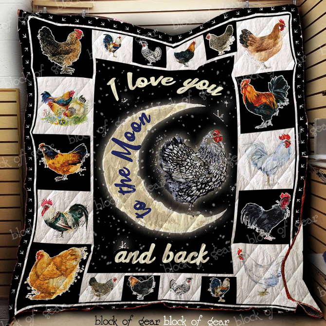 I Love You To The Moon And Back 3D Quilt Blanket