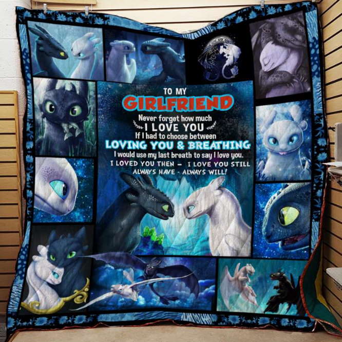 I Loved You Then Toothless Btt 3D Quilt Blanket