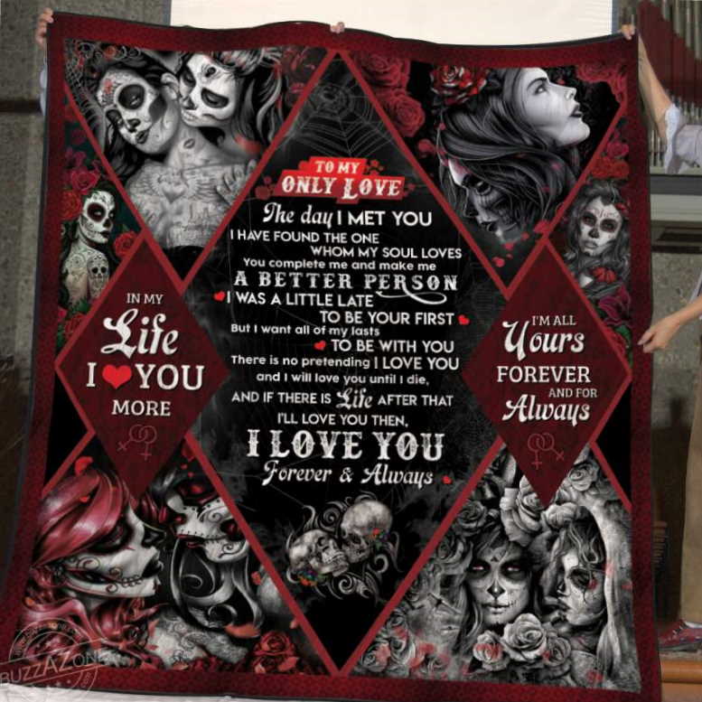 I Was Little Late To Be Your First Skull Lgbt Version Male 3D Quilt Blanket