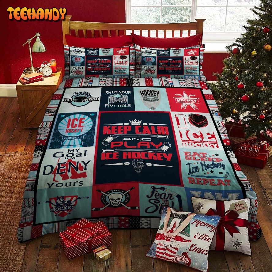 Ice Hockey Shut Your Five Hole Bedding Sets