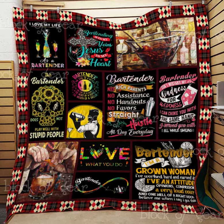 I’Mbartender 3D Quilt Blanket