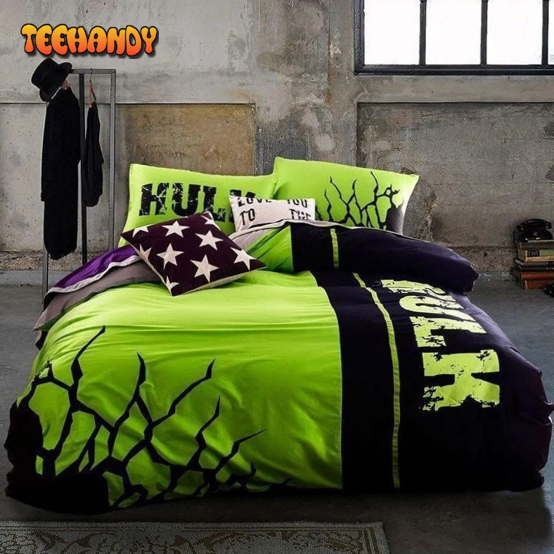 Incredible Hulk Iconic Colors Duvet Cover Bedding Set