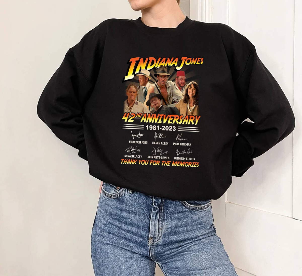 Indiana Jones 42th Anniversary Shirt Thank You For The Memories Shirt