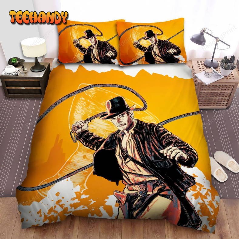 Indiana Jones And The Last Crusade Orange Cowboy Bedding Set