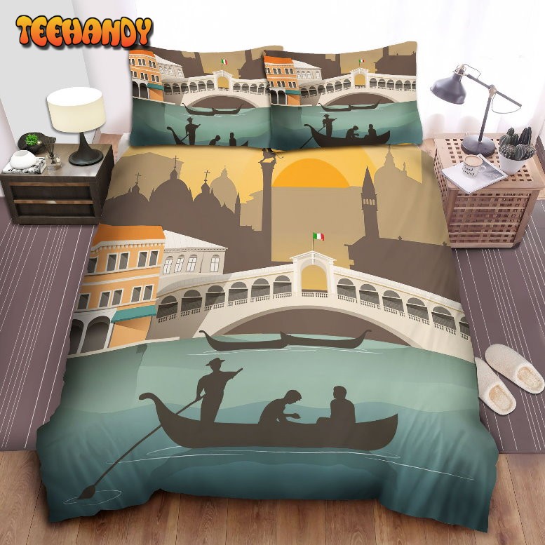 Italy Venice Bed Sheets Spread Bedding Sets