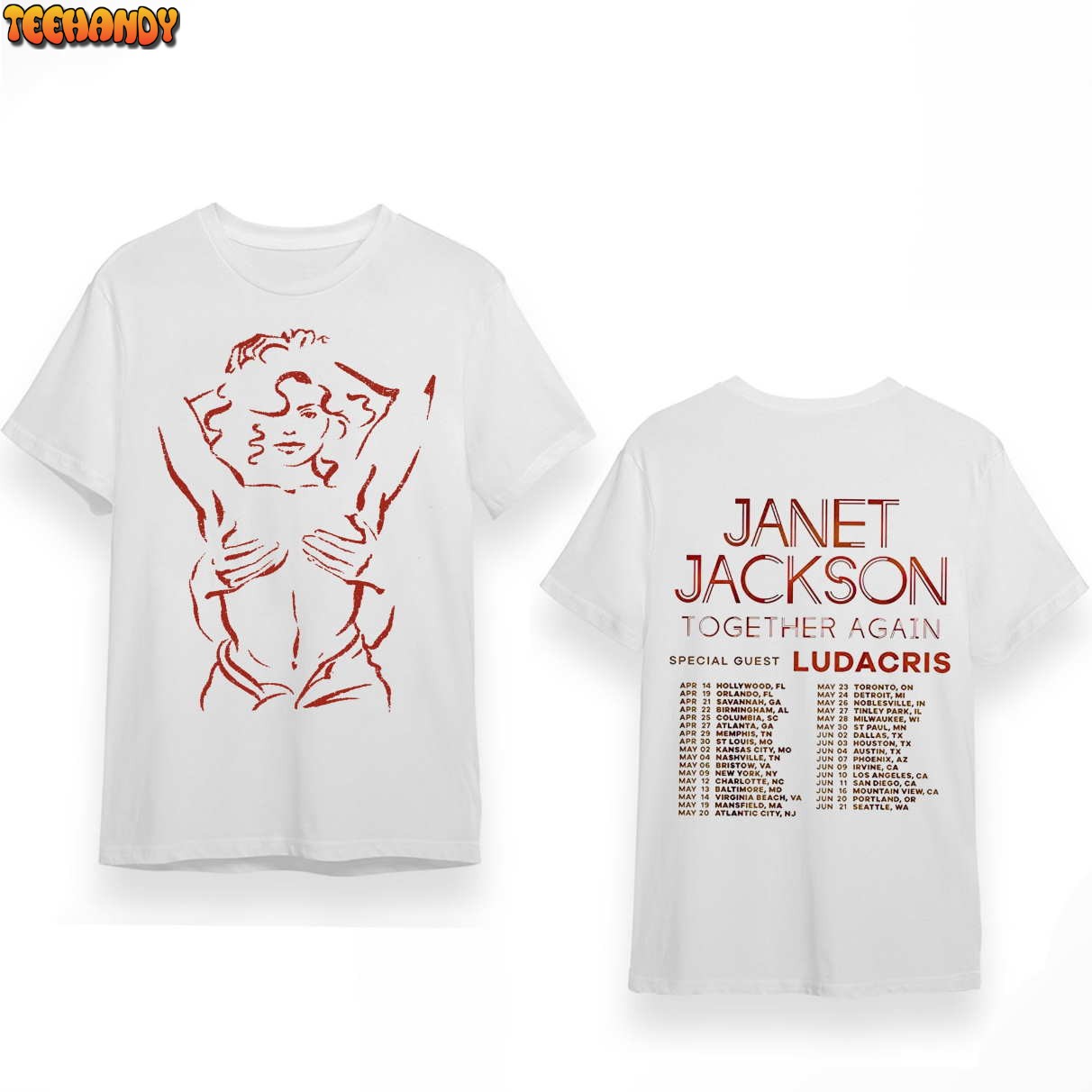 Jackson Together Again Tour 2023 TShirt Vintage Jackson Shirt