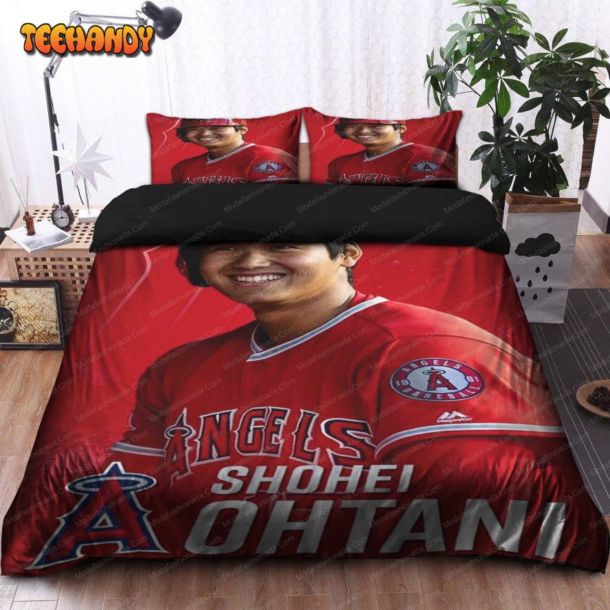 Japanese Shohei Ohtani Los Angeles Angels MLB 30 Bedding Set