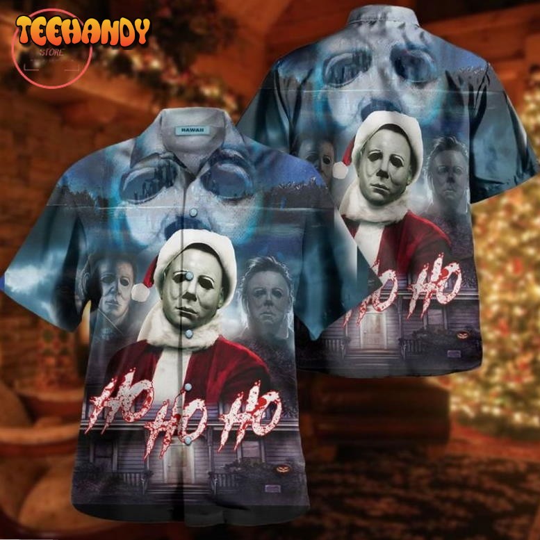 Jason Voorhees Santa Halloween Hawaiian Shirt