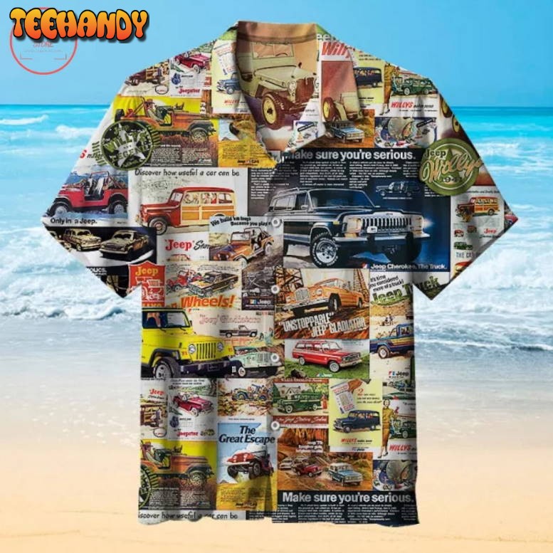 Jeep SUV pattern Hawaiian Shirt