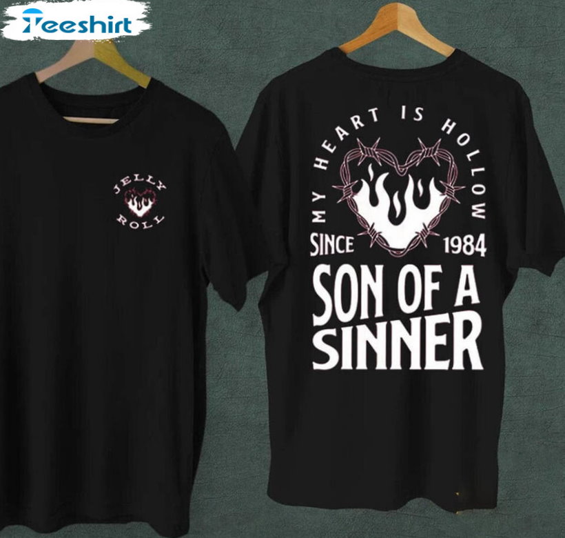 Jelly Roll Son Of A Sinner Trending Shirt, Backroad Baptism 2023 T-shirt