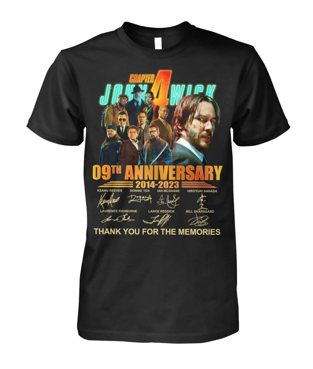 John Wick 09th Anniversary Signatures Shirt, Baba Yaga T-Shirt