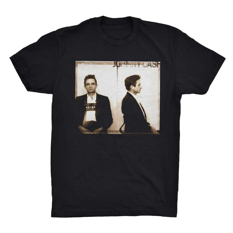 Johnny Cash T-Shirt Johnny Cash Mugshot Music T-shirt