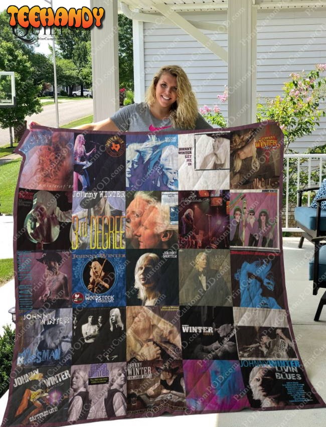 Johnny Winter Albums For Fans Version 3D Quilt Blanket