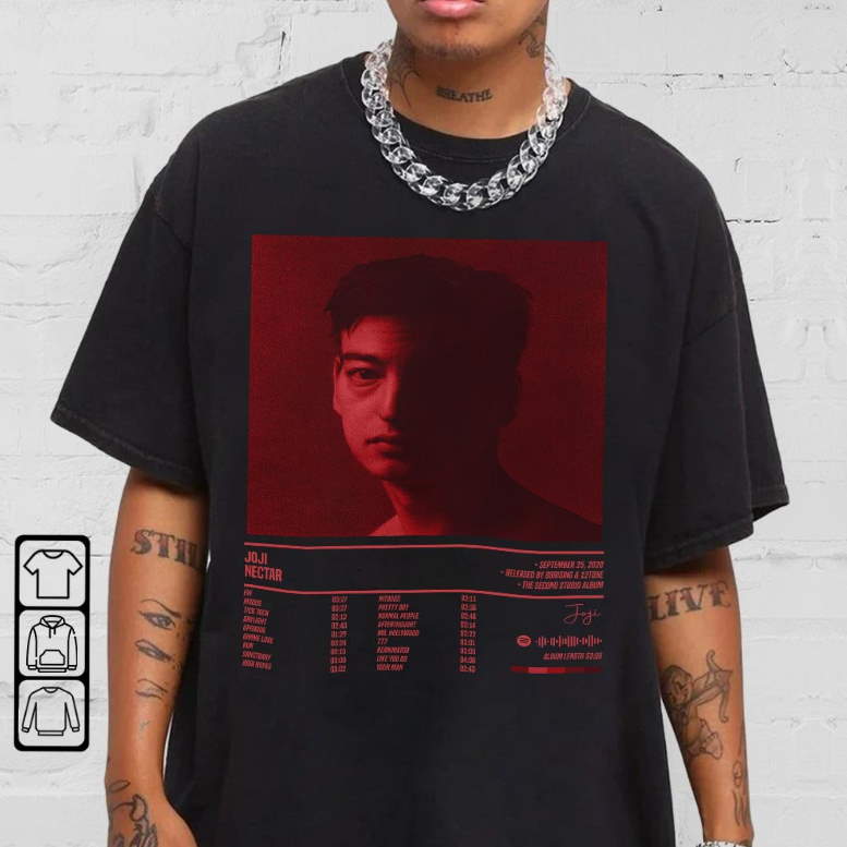 Joji Nectar Album Tracklist Shirt Vintage Album Retro Graphic Sweatshirt