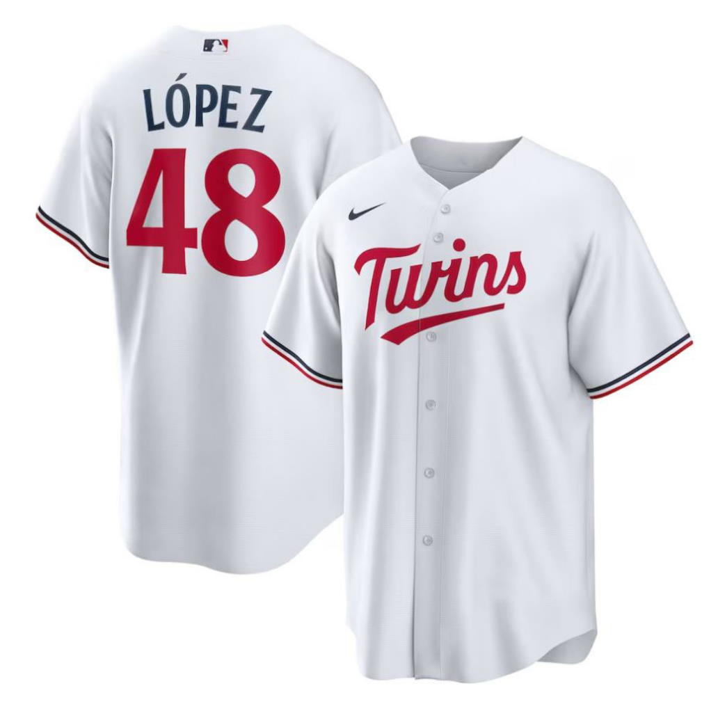 Jorge López Minnesota Twins Home Replica Player Jersey