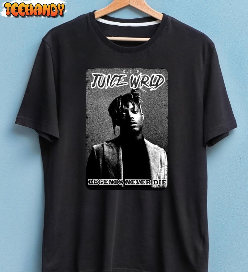 Juice Wrld Tribute Vinatge Shirt, Legends Never Die Unisex T Shirt