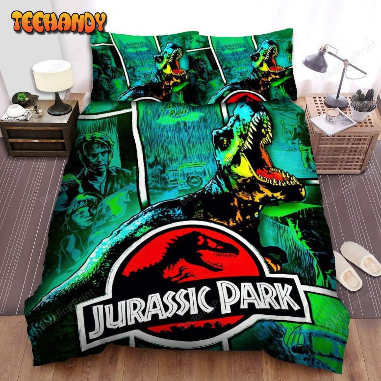 Jurassic Park Movie Poster Iii Bed Sheets Bedding Sets