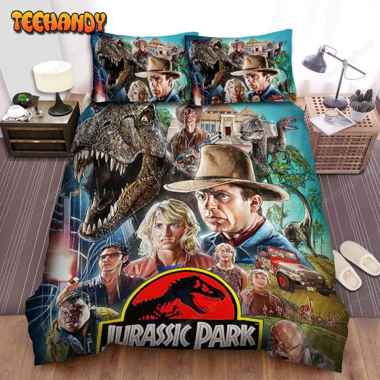 Jurassic Park Movie Poster Ix Bedding Sets