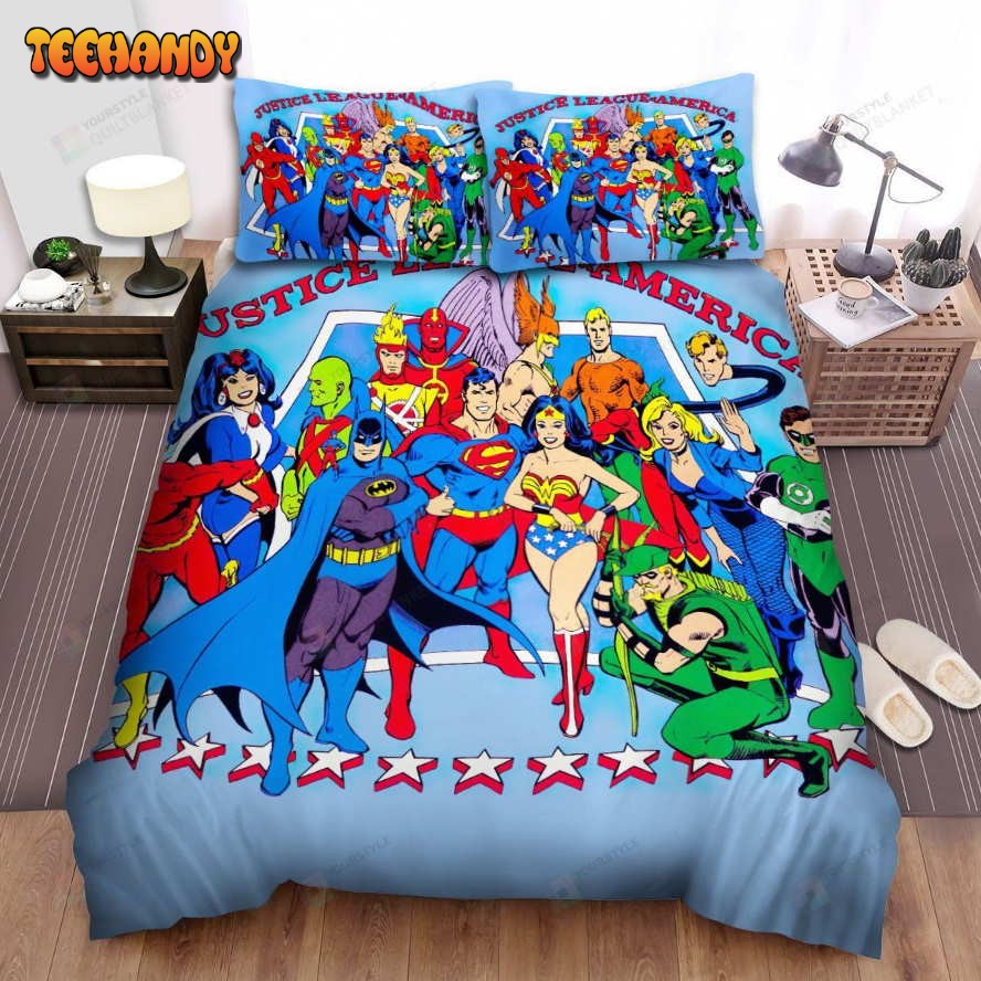 Justice League Of America Poster Bedding Set