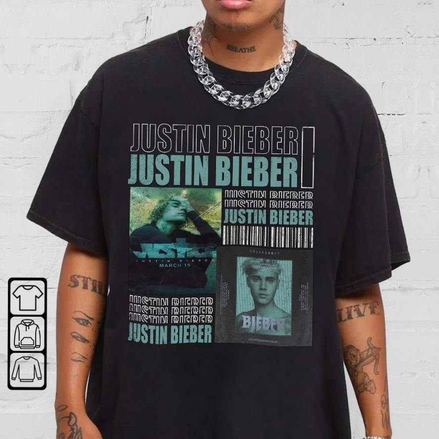 Justin Bieber Shirt Hip Hop 90s Retro Vintage Graphic Unisex T-Shirt