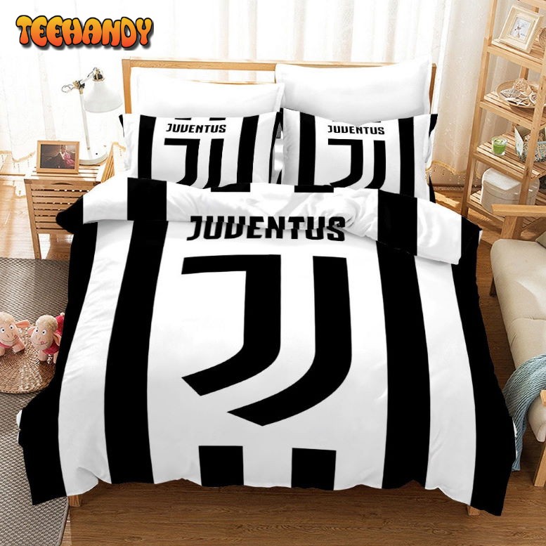 Juventus Soccer Club 3d Logo Cover Bedding Set