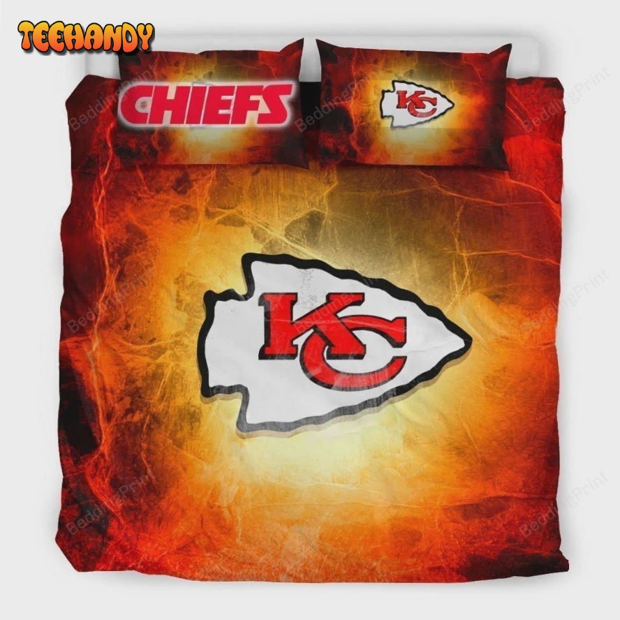 Kansas City Chiefs Duvet Cover Bedding Set