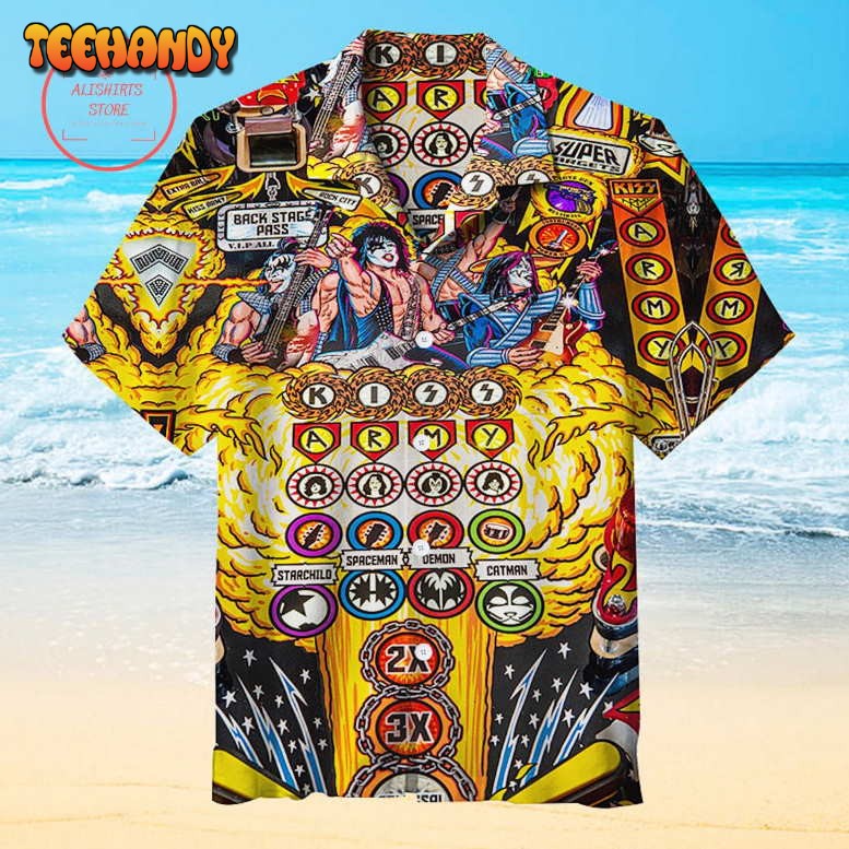 Kiss Pinball Hawaiian Shirt