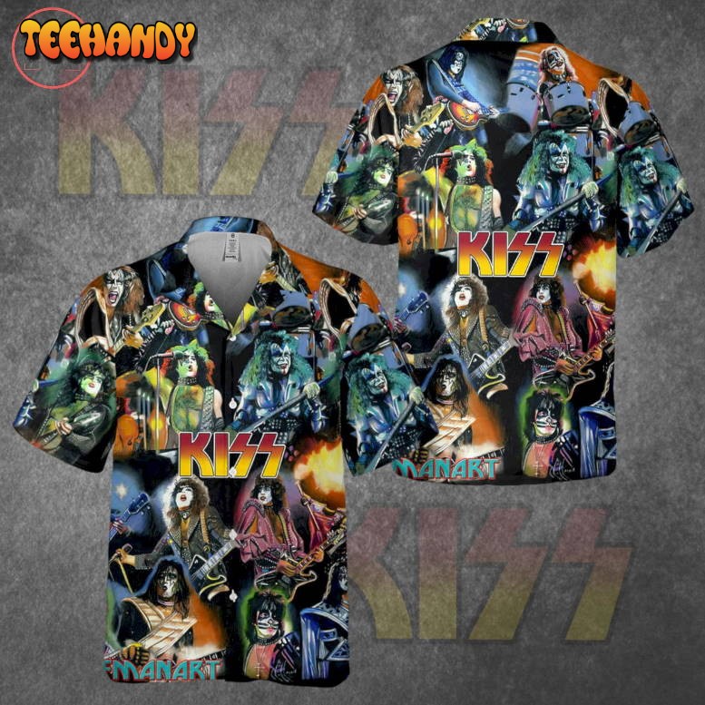 Kiss Rock Band Hawaiian Shirt