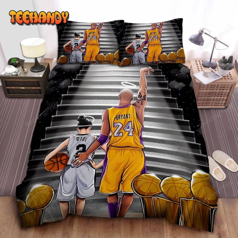 Kobe Bryant And Gigi Bed Sheets Duvet Cover Bedding Set