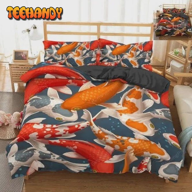 Koi Fish Pattern Bedding Set