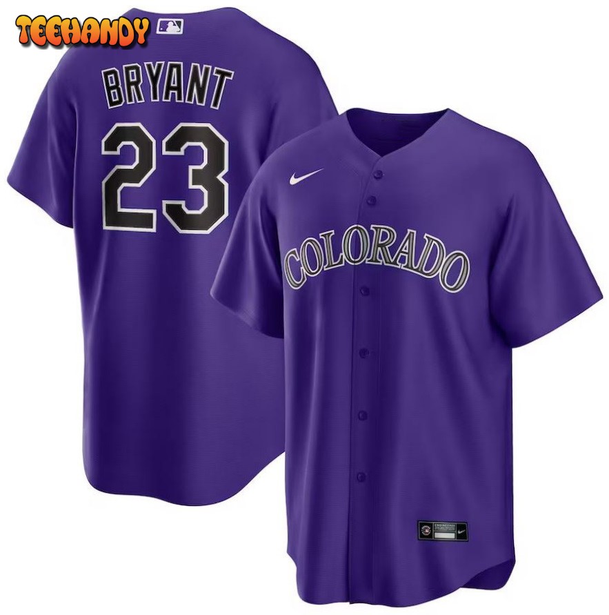 Kris Bryant Colorado Rockies Alternate Replica Player Jersey – Purple