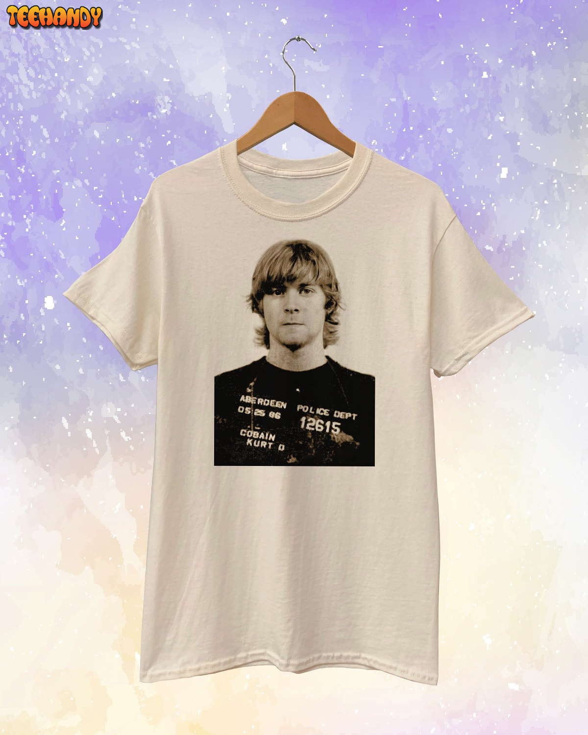 Kurt Cobain Mugshot Unisex T-shirt