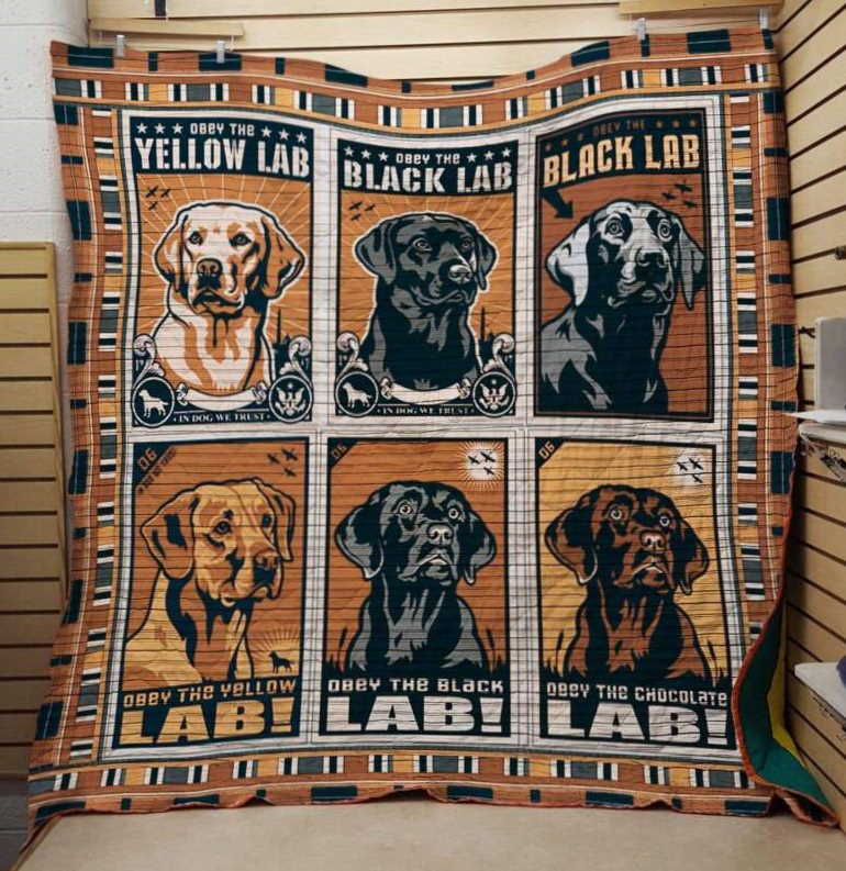 Labrador Retriever 3D Customized Quilt Blanket