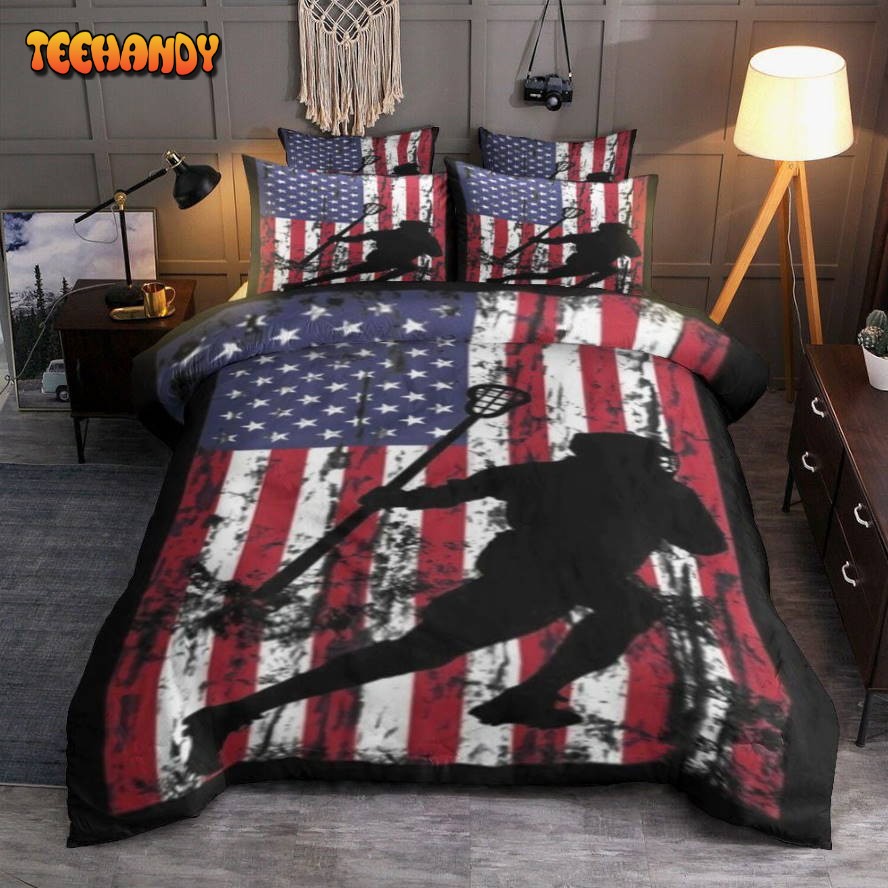 Lacrosse American Flag Bedding Sets