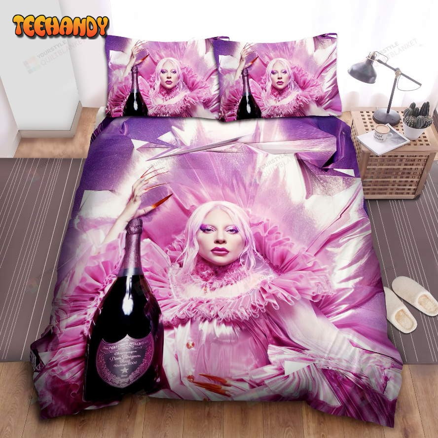 Lady Gaga X Dom Prignon Duvet Cover Bedding Set