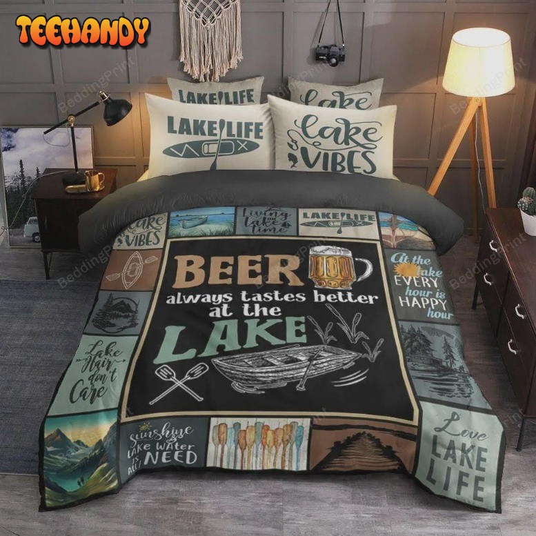 Lake Beer Always Tastes Better At The Lake Bedding Set