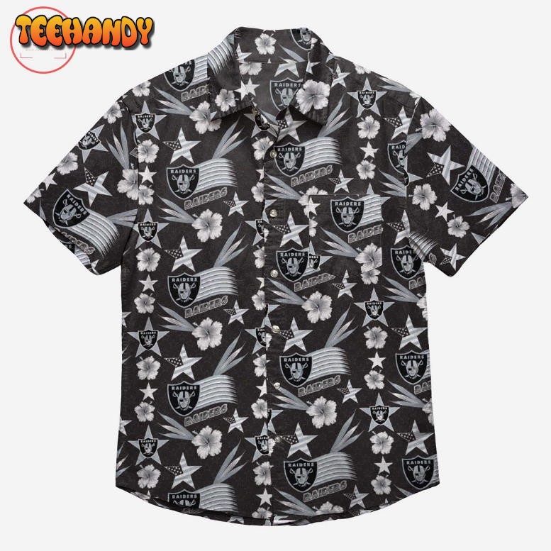 Las Vegas Raiders Americana Hawaiian Shirt