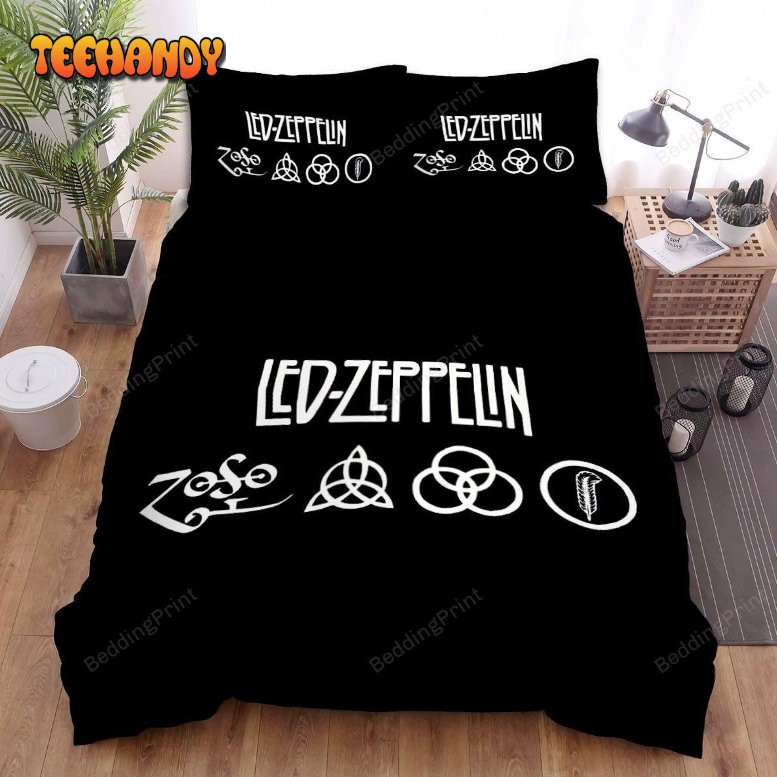 Led Zeppelin Icon Duvet Cover Bedding Set