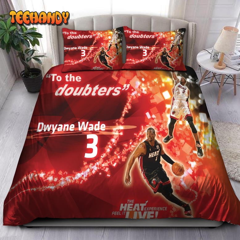 Legend Dwyane Wade Eastern Finals Miami Heat NBA 31 Bedding Set