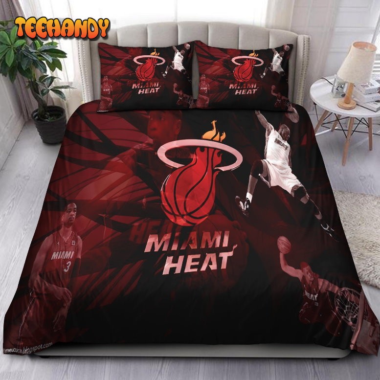 Legend Dwyane Wade Miami Heat NBA 26 Bedding Set