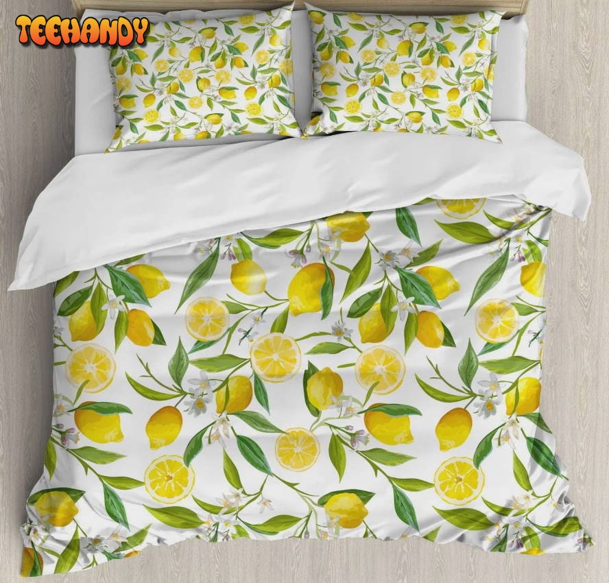 Lemon Tree Branches Bedding Set